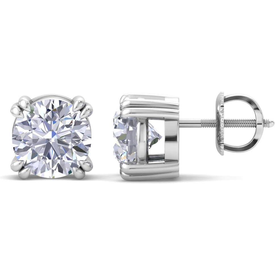 imageMartha Stewart Lab Grown Diamond Stud Earrings in Sterling Silver Lab Grown Diamond Earrings for Women20 Carats