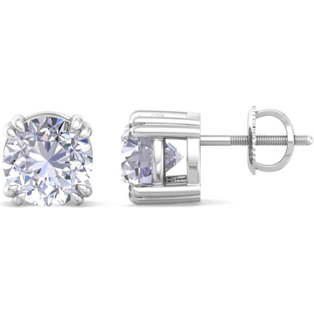 imageMartha Stewart Lab Grown Diamond Stud Earrings in Sterling Silver Lab Grown Diamond Earrings for Women30 Carats