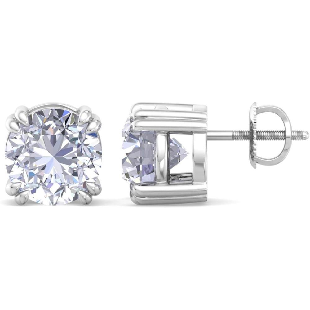 imageMartha Stewart Lab Grown Diamond Stud Earrings in Sterling Silver Lab Grown Diamond Earrings for Women50 Carats