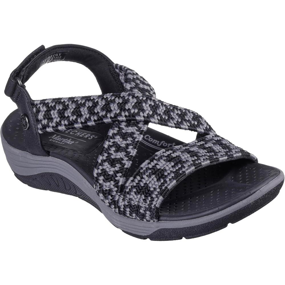 imageSkechers Womens Martha Stewart Reggae Cup Coastal TrailBlack Charcoal