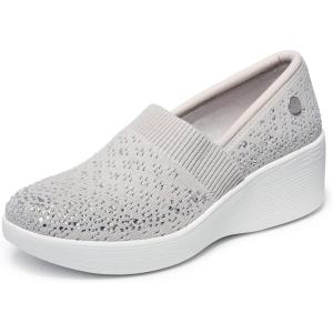 Skechers Women’s Martha Stewart Pier Lite – Reflection(Light Grey Silver)