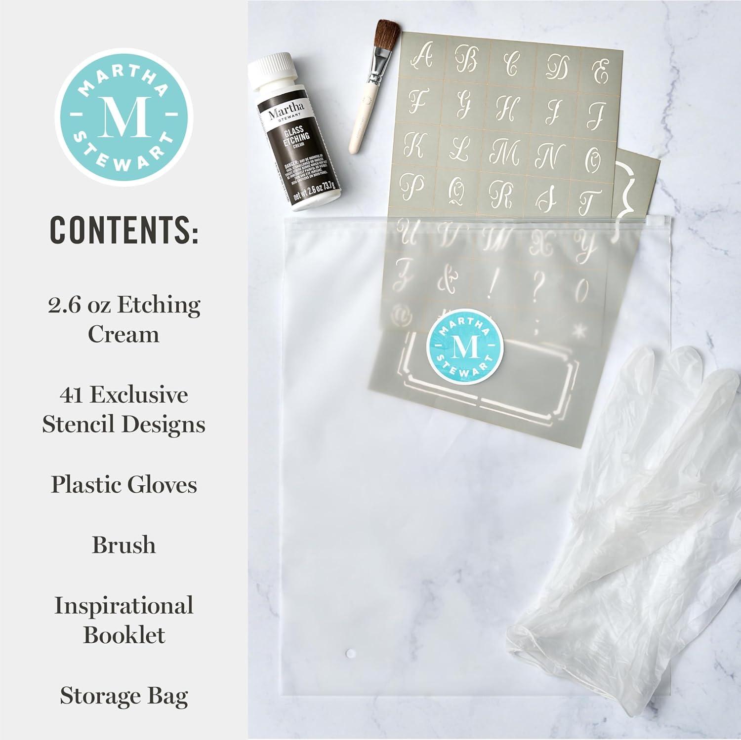 imageMartha Stewart Vinyl Stencil Kit 6 Pc Script