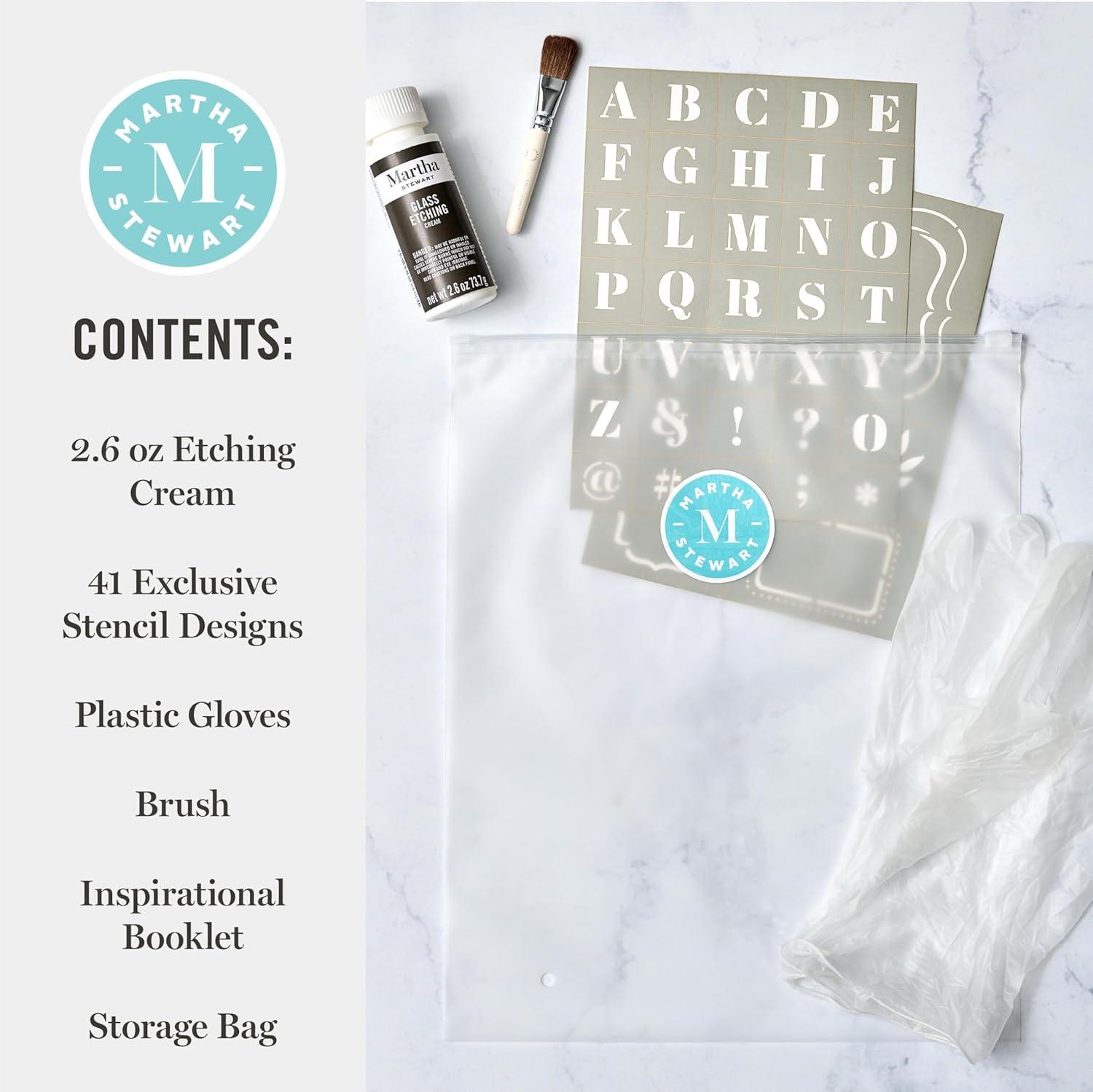 imageMartha Stewart Vinyl Stencil Kit 6 Pc Serif