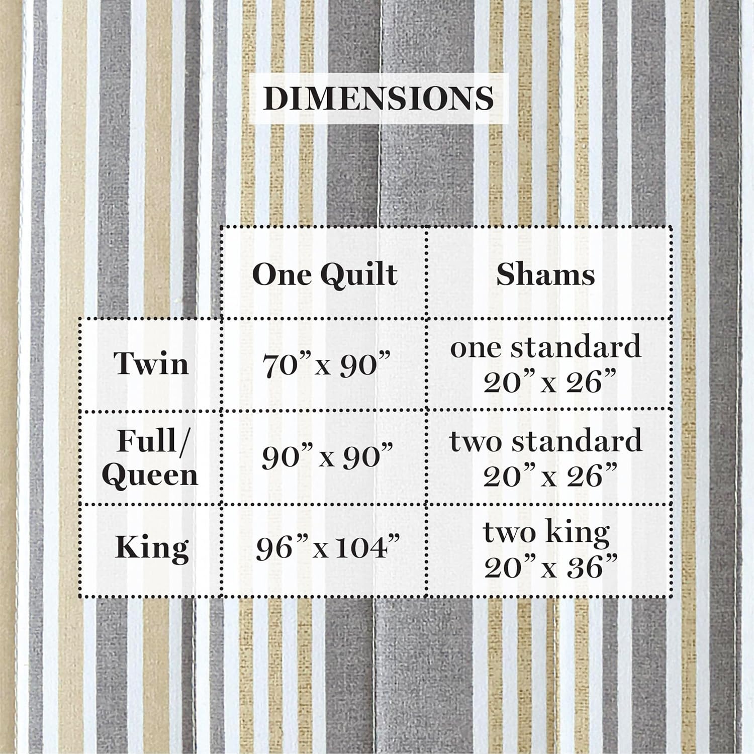 imageMartha Stewart Queen Size Quilt Set Soft amp Smooth Sateen Bedding with a Light and Breathable Feel 3 Piece Bed Set with Matching Pillowcases Fern Embroidery GreyLefferts Stripe