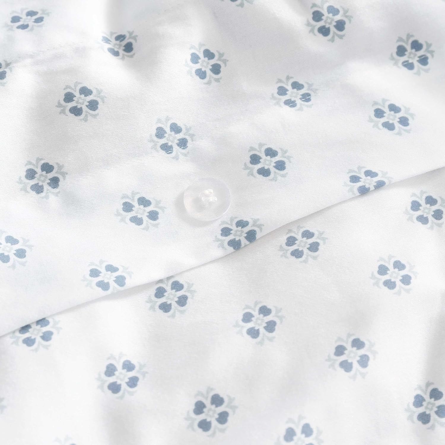 imageMartha Stewart Twin Duvet Cover Set 100 Smooth amp Silky Sateen Cotton Bedding 2 Piece Striped Bedding with Matching Pillowcase Verbena Stripe BlueVerbena Stripe Blue