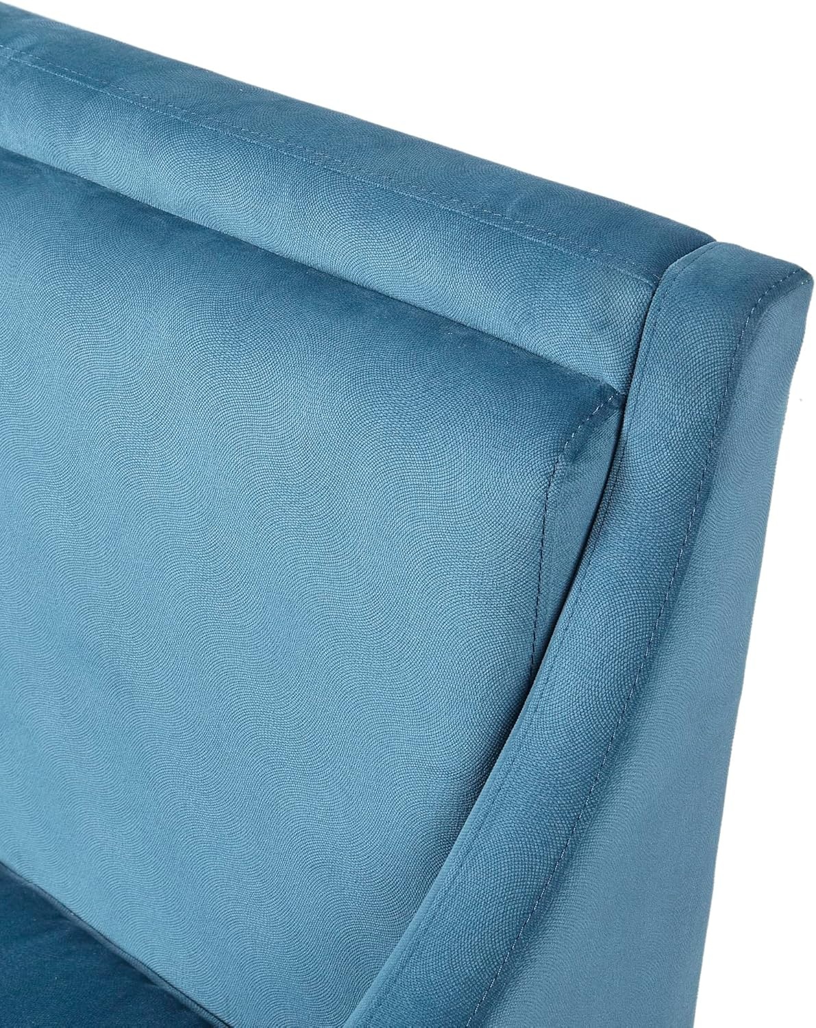 image:imageMartha Stewart Anna Upholstered Accent Chair Removable Lumbar Pillow Support Square Arm Jacqard Fabric Chic Modern Wide Cushion Seat Bedroom Lounge Comfy Blue 3075 W x 3225 D x 325 HAnna Blue