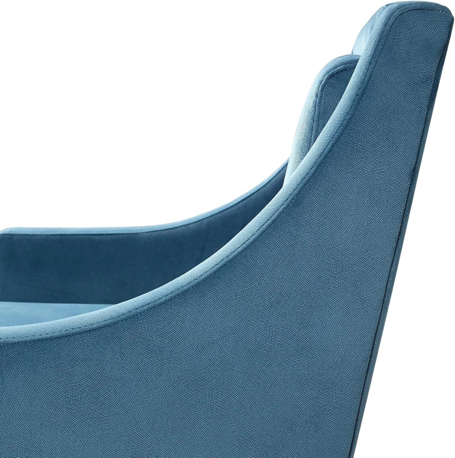 image:imageMartha Stewart Anna Upholstered Accent Chair Removable Lumbar Pillow Support Square Arm Jacqard Fabric Chic Modern Wide Cushion Seat Bedroom Lounge Comfy Blue 3075 W x 3225 D x 325 HAnna Blue