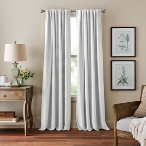 Martha Stewart Blackout Curtains -50″ x 95″- Set of 2 – Light Blocking Window Curtain Panels for Bedroom, Living Room – Sage Green(White)