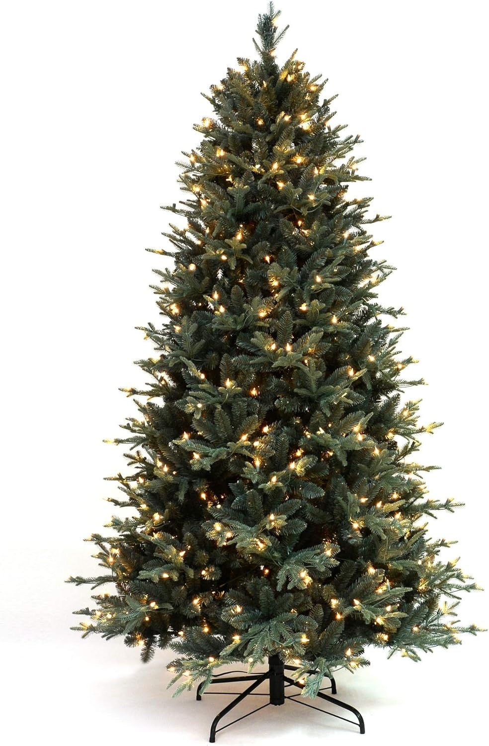 image:imageMartha Stewart 5 Ft Blue Spruce Prelit Christmas Tree with White Lights Realistic Faux Holiday Tree with Metal Stand Indoor Home DecorClear White Lights