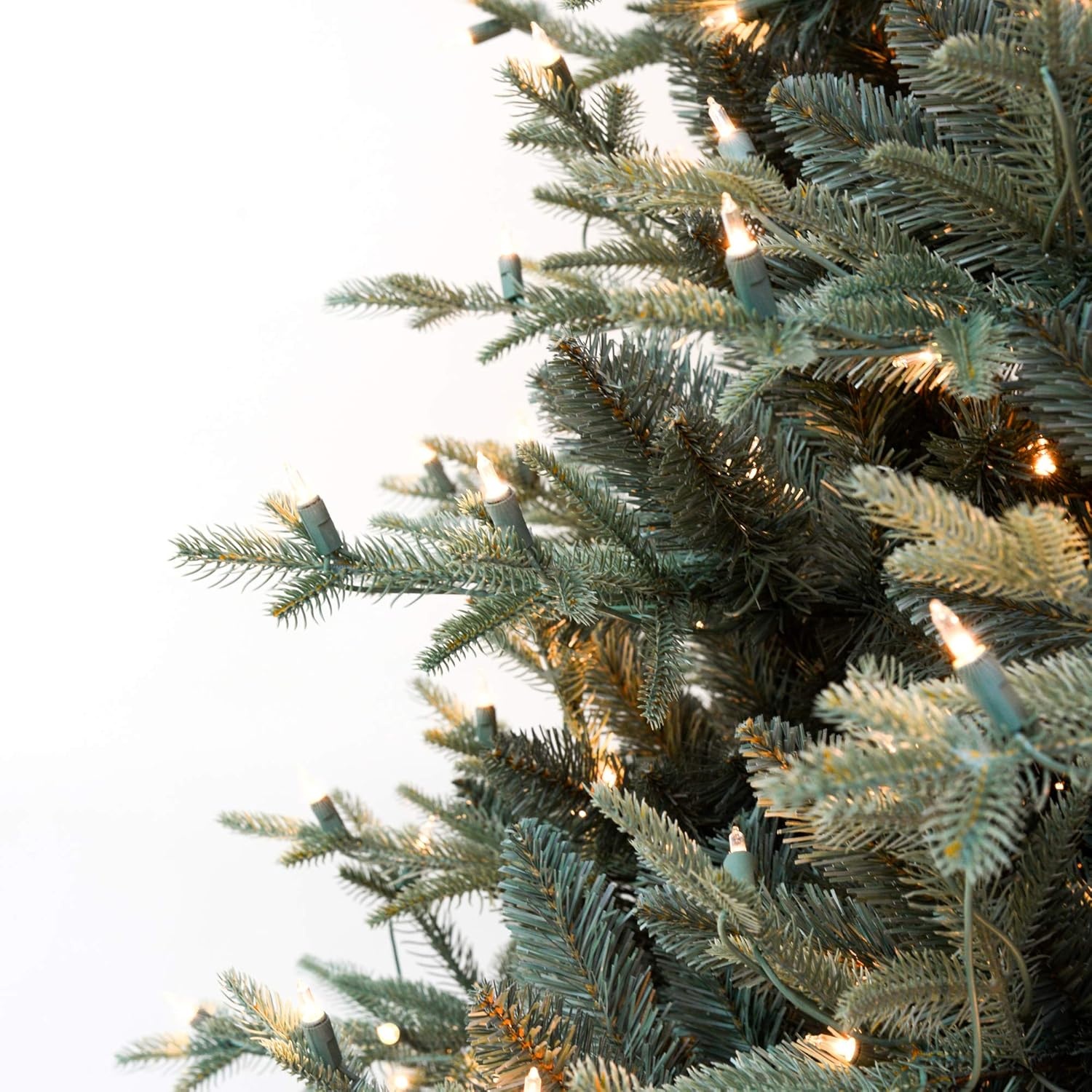 image:imageMartha Stewart 5 Ft Blue Spruce Prelit Christmas Tree with White Lights Realistic Faux Holiday Tree with Metal Stand Indoor Home DecorClear White Lights