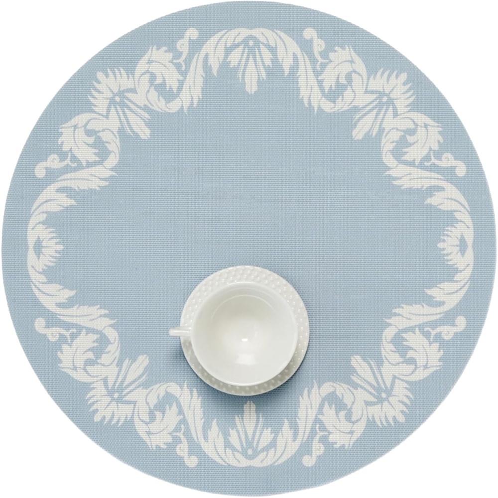 image:imageMartha by Martha Stewart Chilewich Scroll Round Set of 4 Placemats in AbaloneSea