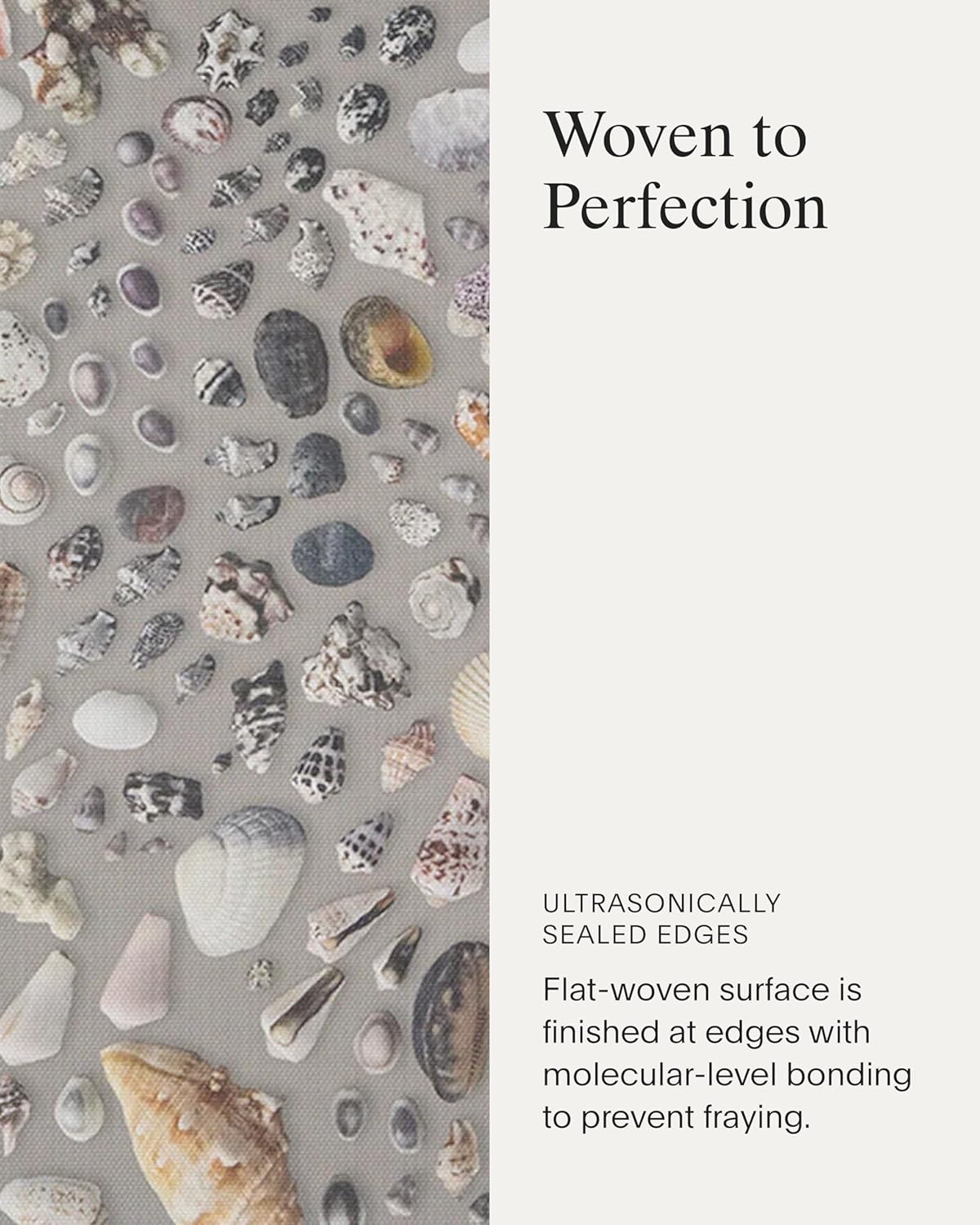 image:imageChilewich Seashell Placemats Set of 4 Woven Dining Table Mats Reusable StainResistant IndoorOutdoor Tabletop Protection 14 x 19