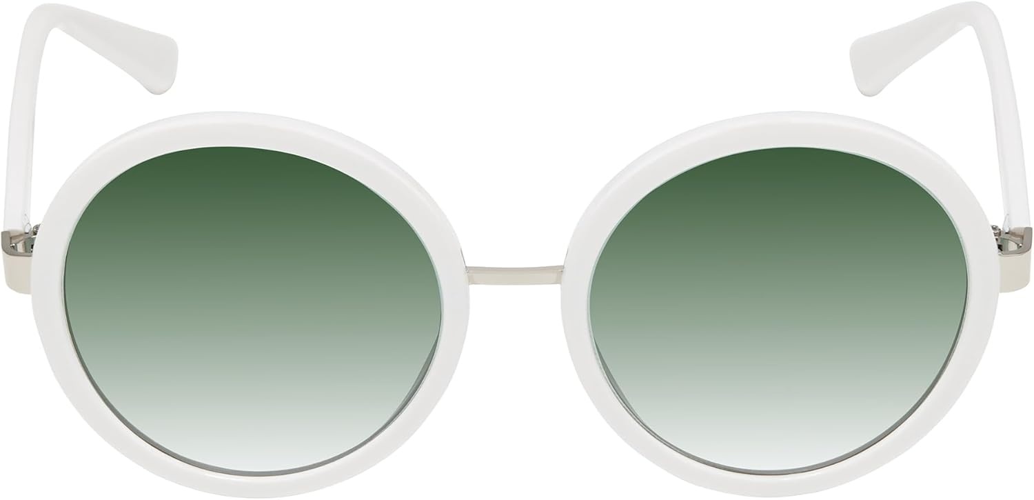 image:imageMartha Stewart Womens Martha Stewart Rounded Panto Plastic Frame With a Slim Metal BridgeWhite