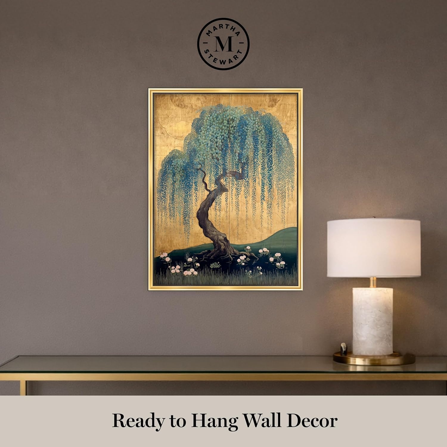 image:imageMartha Stewart Perry Street Canvas Wall Art Modern Landscape Willow Study I 195 x 255 Living Room and Bedroom Decor FramedModern Landscape Willow Study I