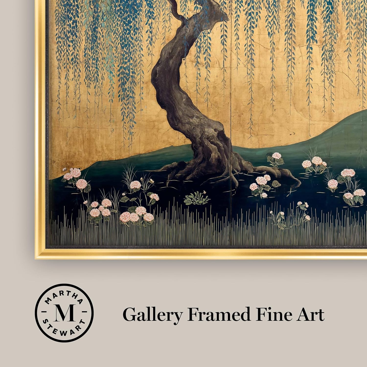image:imageMartha Stewart Perry Street Canvas Wall Art Modern Landscape Willow Study I 195 x 255 Living Room and Bedroom Decor FramedModern Landscape Willow Study I