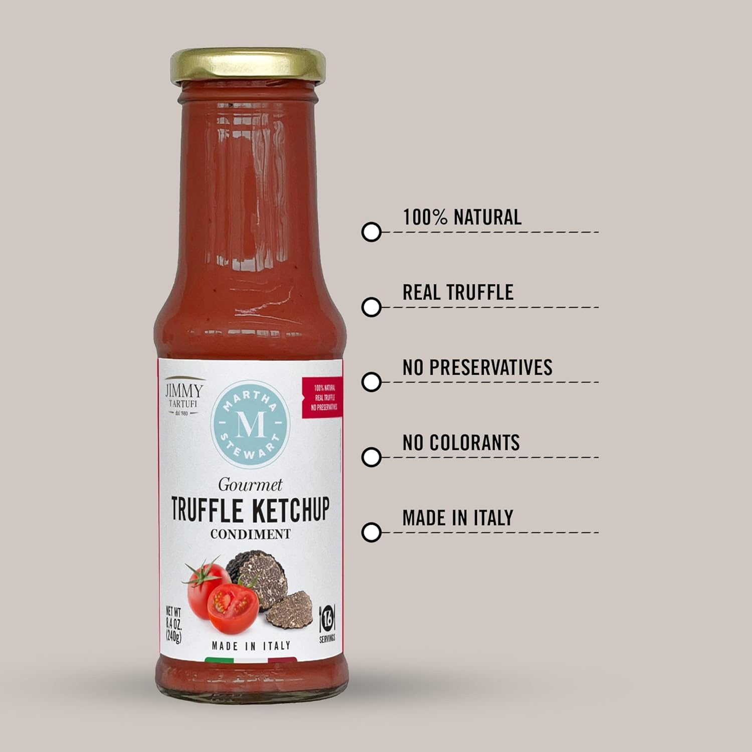 image:imageMartha Stewart amp Jimmy Tartufi Gourmet Truffle Ketchup Condiment 84 oz Pack of 1 Real Summer Truffle Made in Italy No Added Sugar No Preservatives No Colorants For Fries amp Grilled Meats