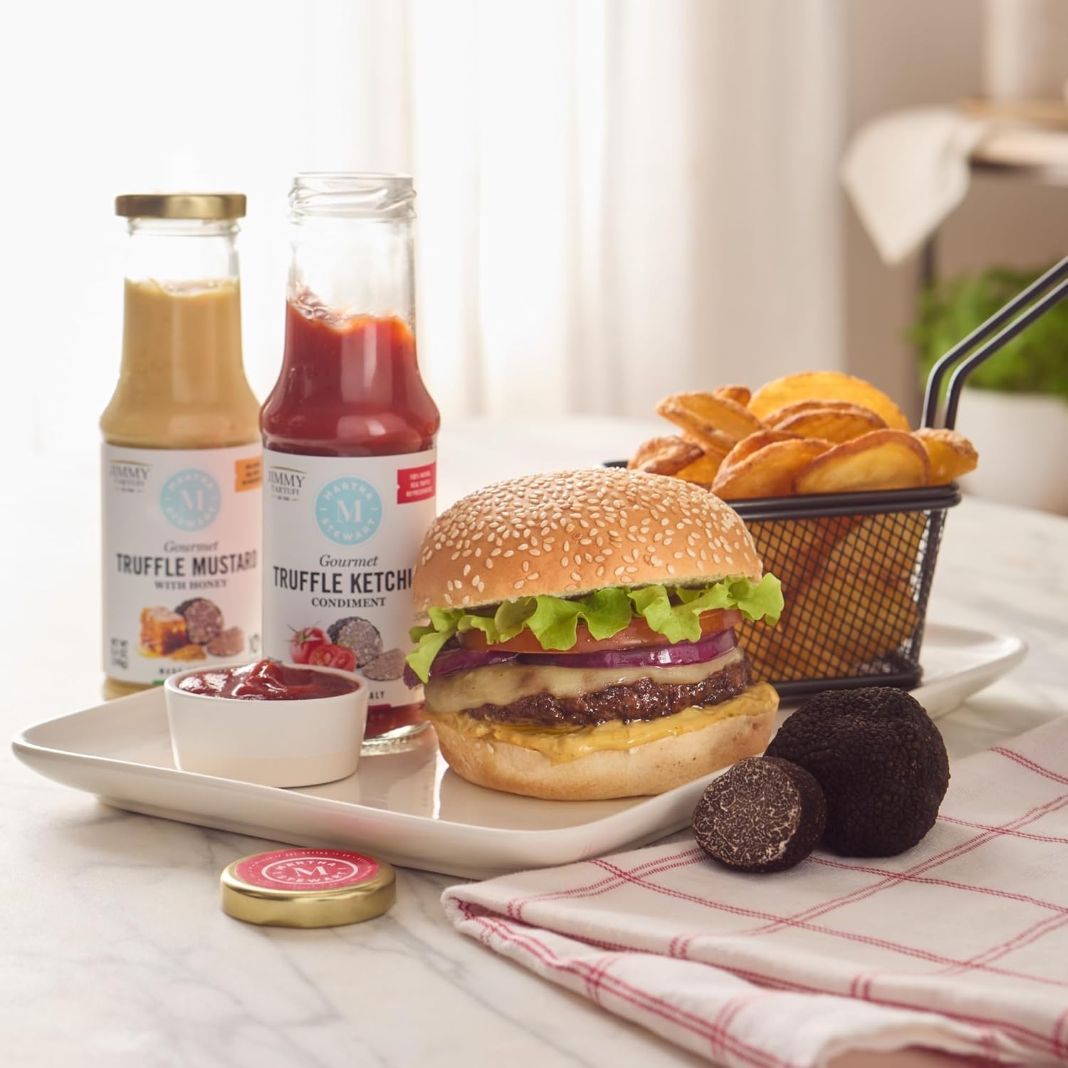 image:imageMartha Stewart amp Jimmy Tartufi Gourmet Truffle Mustard with Honey 84 oz Pack of 1 Italian Honey Mustard Dipping Sauce Made with Real Summer Truffle 100 Natural No Preservatives No Colorants