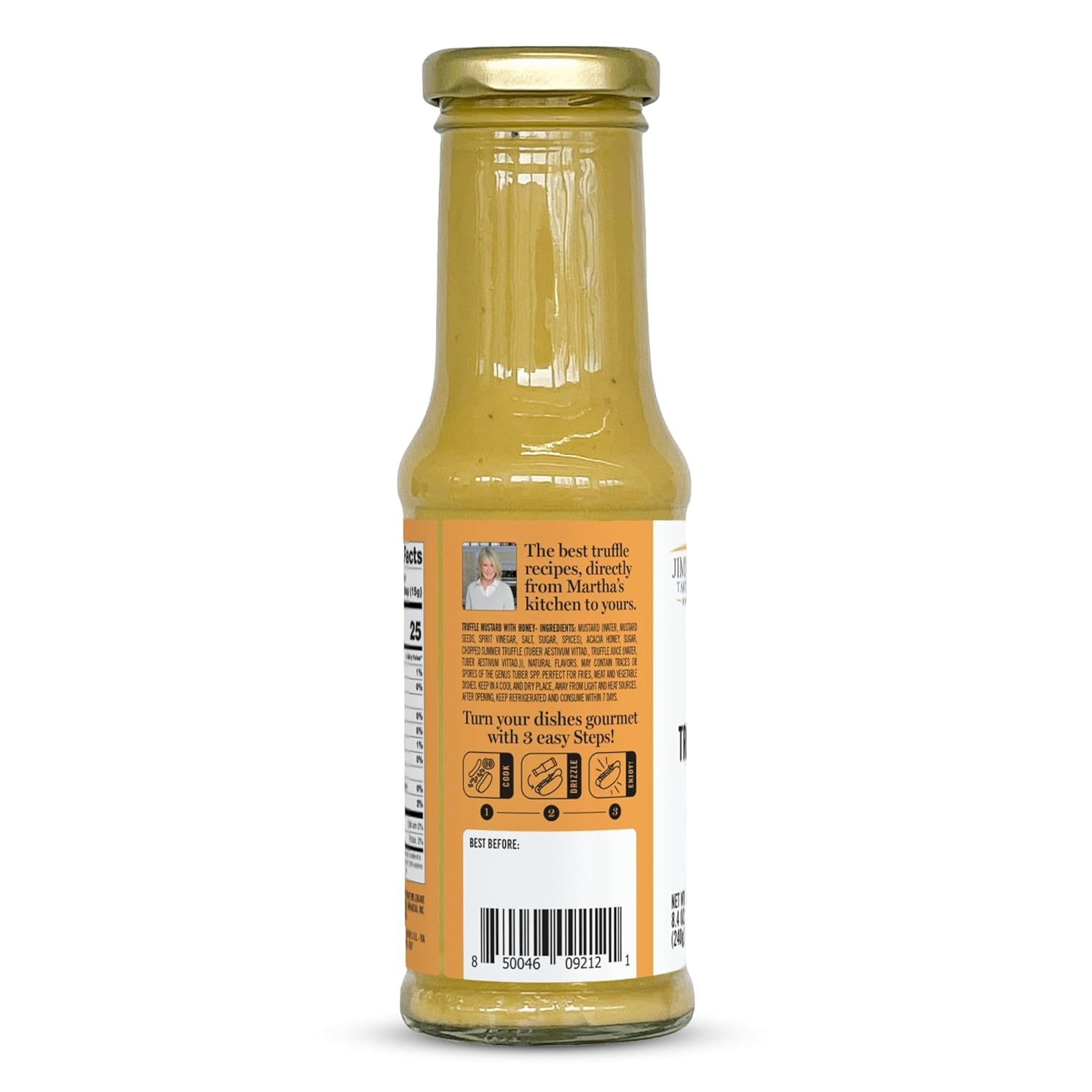 image:imageMartha Stewart amp Jimmy Tartufi Gourmet Truffle Mustard with Honey 84 oz Pack of 1 Italian Honey Mustard Dipping Sauce Made with Real Summer Truffle 100 Natural No Preservatives No Colorants