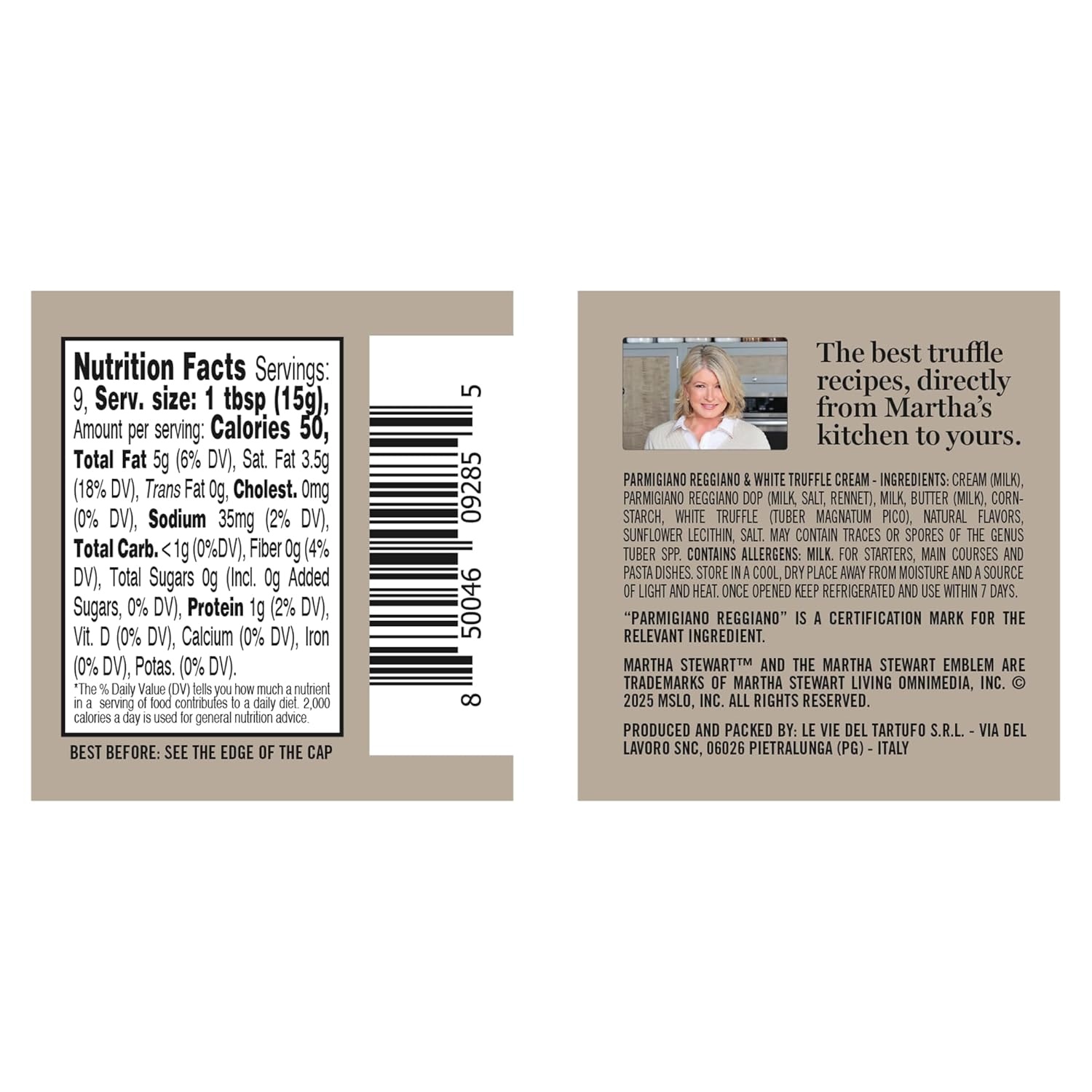 image:imageMartha Stewart amp Jimmy Tartufi Parmigiano Reggiano amp White Truffle Cream 45oz Jar Pack of 1 No Preservatives Colorants or Added Sugar Cooking Cream for Pasta Risotto amp Crostini