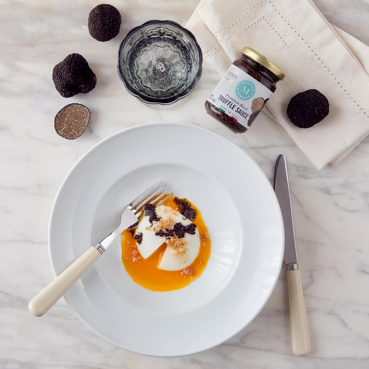 image:imageMartha Stewart amp Jimmy Tartufi Premium Black Truffle Sauce 45 oz Jar Pack of 1 Made With Real Truffles No Preservatives Colorants or Added Sugar For Pasta Risotto Meat Crostini Eggs