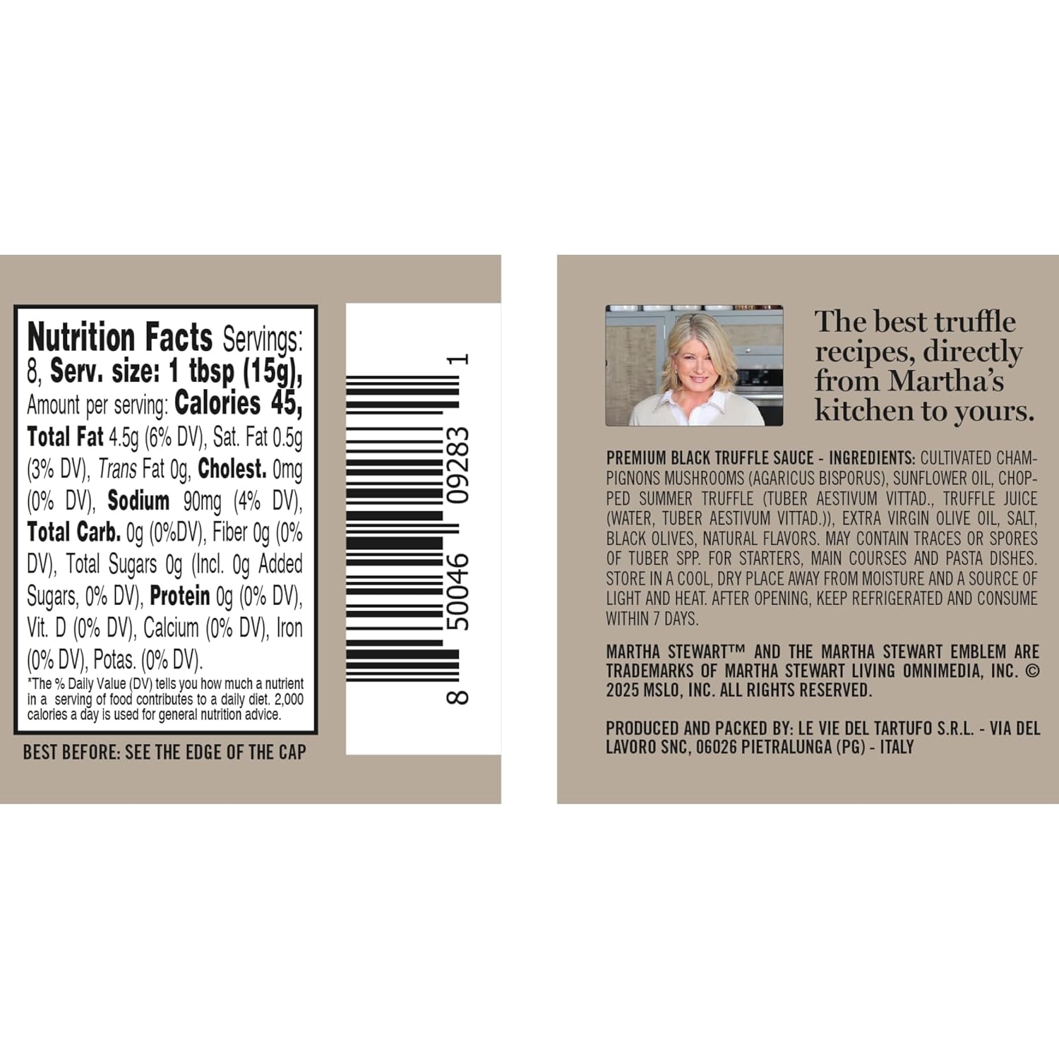 image:imageMartha Stewart amp Jimmy Tartufi Premium Black Truffle Sauce 45 oz Jar Pack of 1 Made With Real Truffles No Preservatives Colorants or Added Sugar For Pasta Risotto Meat Crostini Eggs