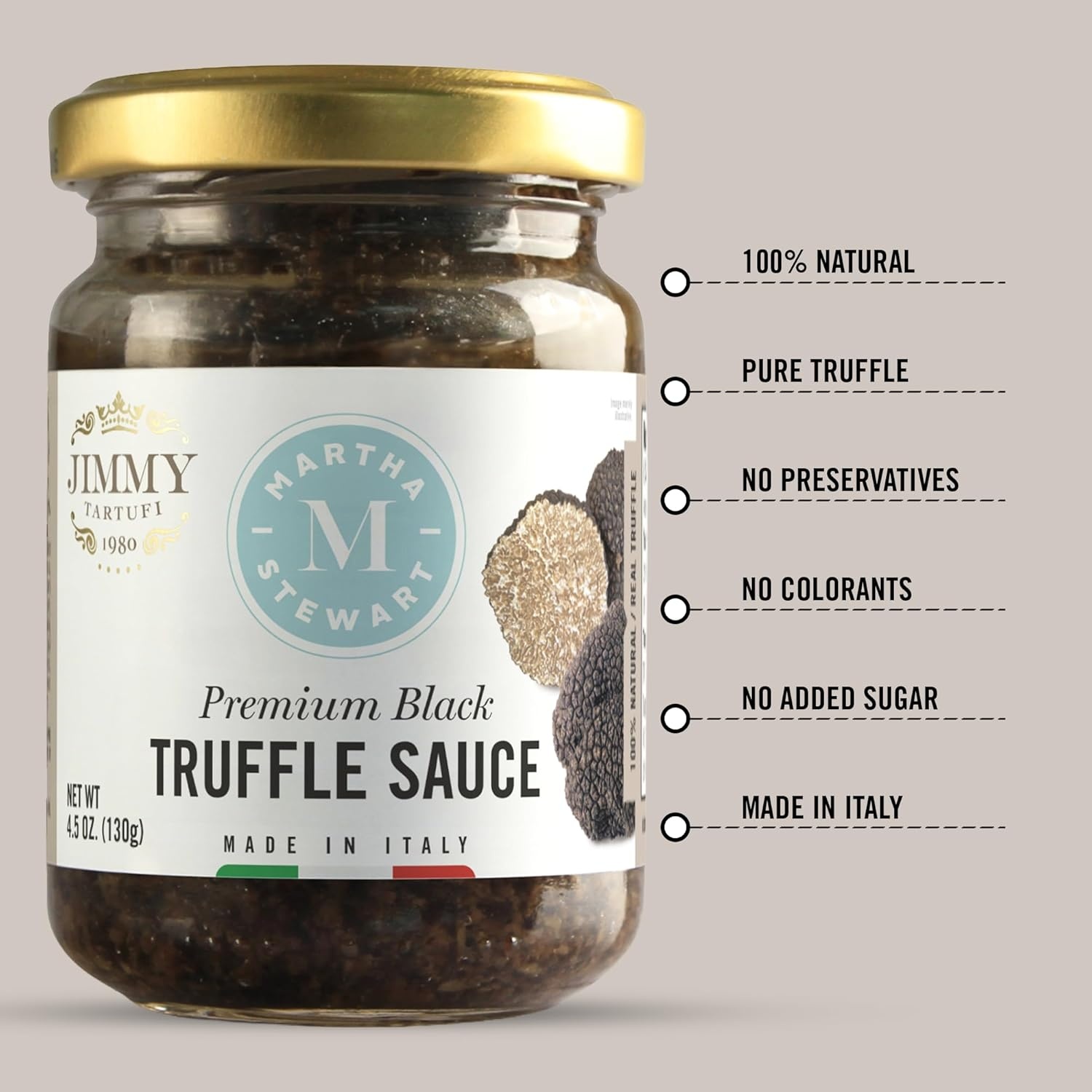 image:imageMartha Stewart amp Jimmy Tartufi Premium Black Truffle Sauce 45 oz Jar Pack of 1 Made With Real Truffles No Preservatives Colorants or Added Sugar For Pasta Risotto Meat Crostini Eggs