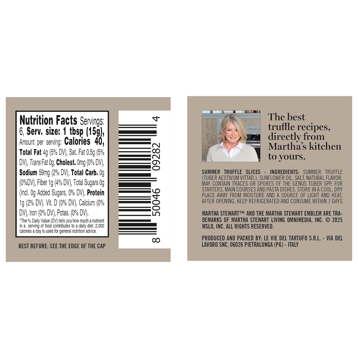 image:imageMartha Stewart amp Jimmy Tartufi Summer Black Truffle Slices 29 oz Jar Pack of 1 Truffle Mushrooms in Sunflower Oil Made in Italy No Preservatives Colorants Added Sugar Gourmet Italian Food
