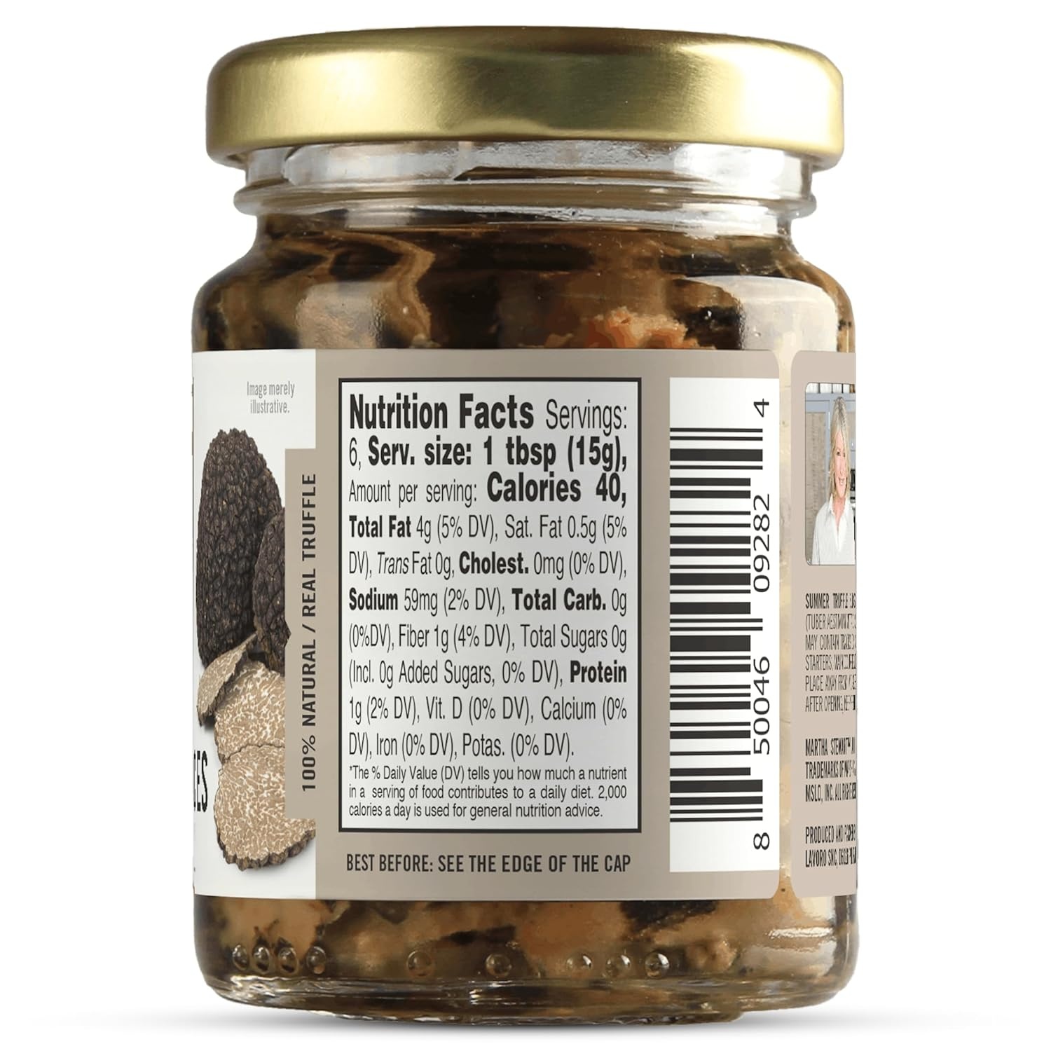 image:imageMartha Stewart amp Jimmy Tartufi Summer Black Truffle Slices 29 oz Jar Pack of 1 Truffle Mushrooms in Sunflower Oil Made in Italy No Preservatives Colorants Added Sugar Gourmet Italian Food