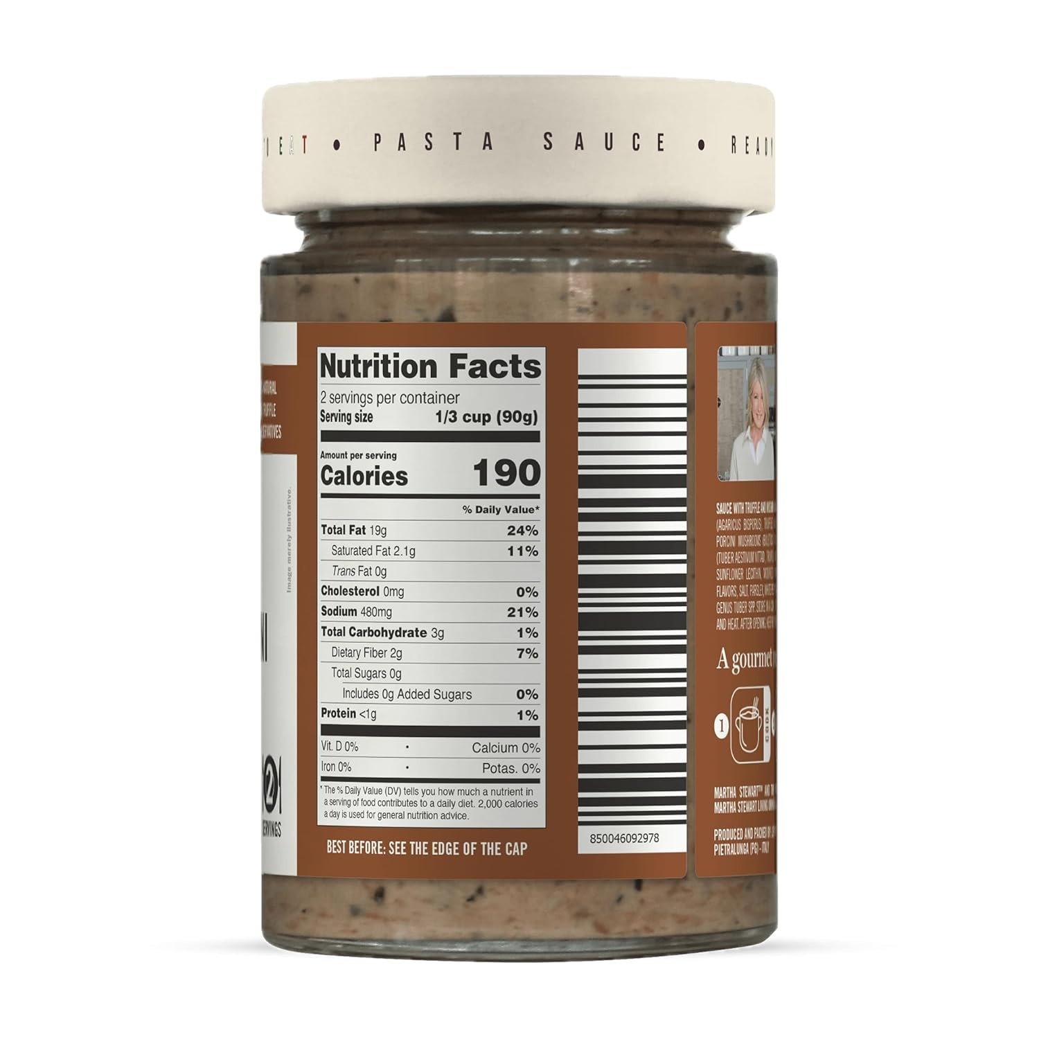 image:imageMartha Stewart amp Jimmy Tartufi Truffle amp Porcini Pasta Sauce 63 oz Pack of 1 Real Truffle Porcini Mushrooms 100 Natural Gluten Free No Preservatives No Added Sugar Italian Pasta Sauce
