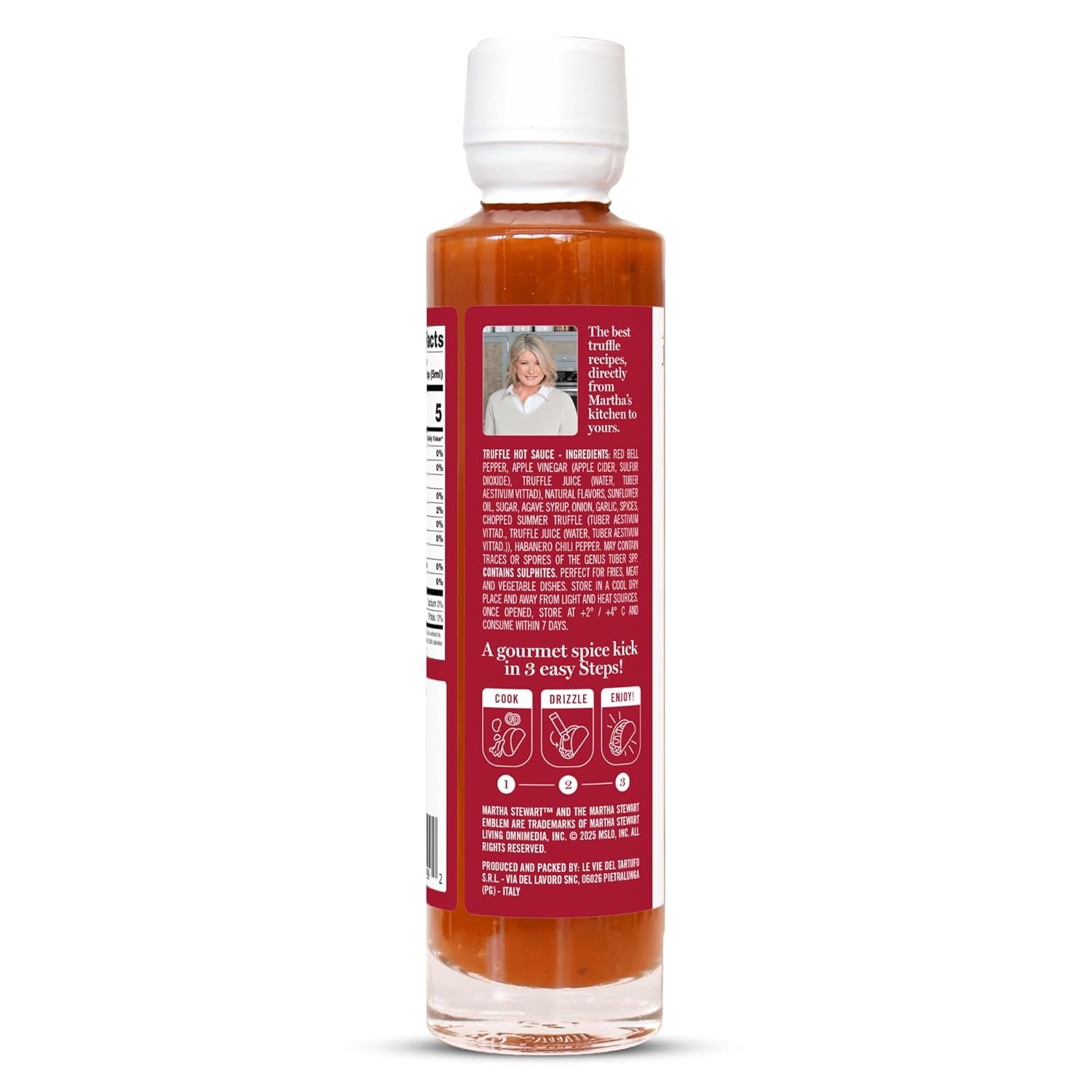 image:imageMartha Stewart and Jimmy Tartufi Gourmet Black Truffle Hot Sauce 33 fl oz Pack of 1 Made With Real Summer Truffle amp Italian Habanero Pepper No Artificial Colors For Eggs Tacos Pizza amp Grilled Meats