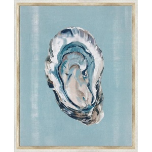 Martha Stewart Lily Pond Canvas Wall Art, Shell Study: Oyster, 26.62″ x 32.62″, Living Room and Bedroom Decor, Framed(Shell Study Oyster)