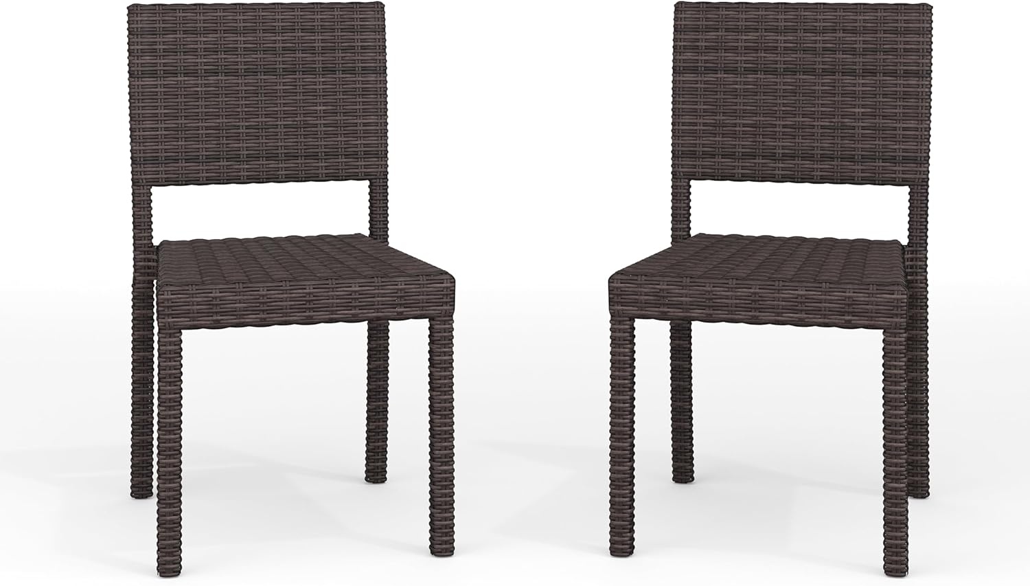 image:imageMartha Stewart Bedford IndoorOutdoor Stackable Patio Chair with Rattan Wicker Finish in BrownBrown