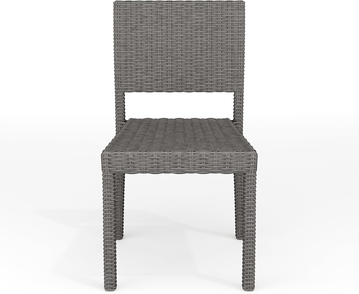 image:imageMartha Stewart Bedford IndoorOutdoor Stackable Patio Chair with Rattan Wicker Finish in BrownGrey