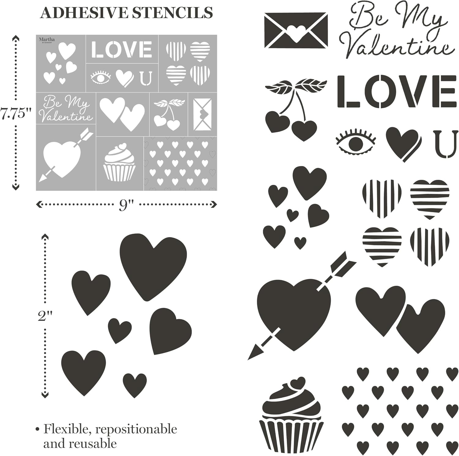 image:imageMartha Stewart 15 Pc Stencil Kit Celebration