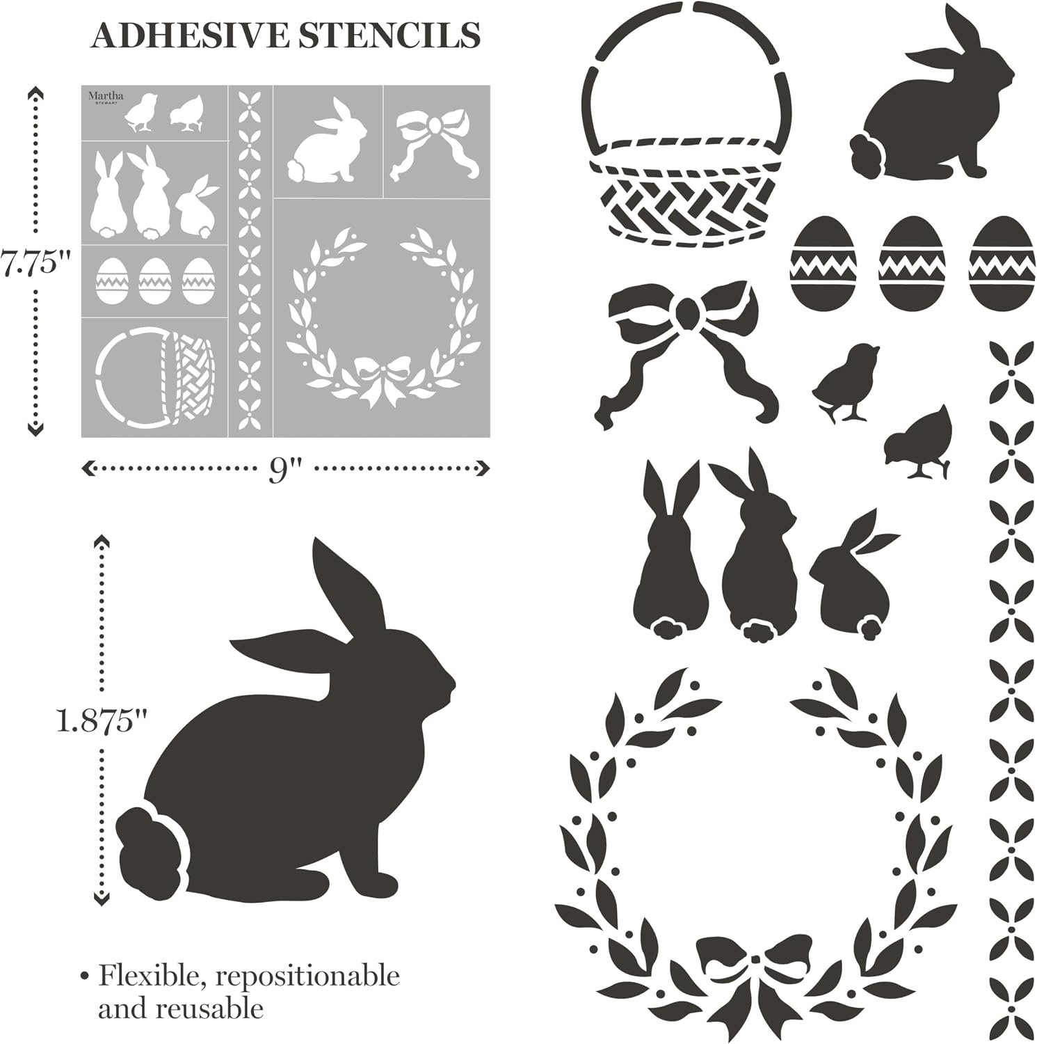 image:imageMartha Stewart 15 Pc Stencil Kit Celebration