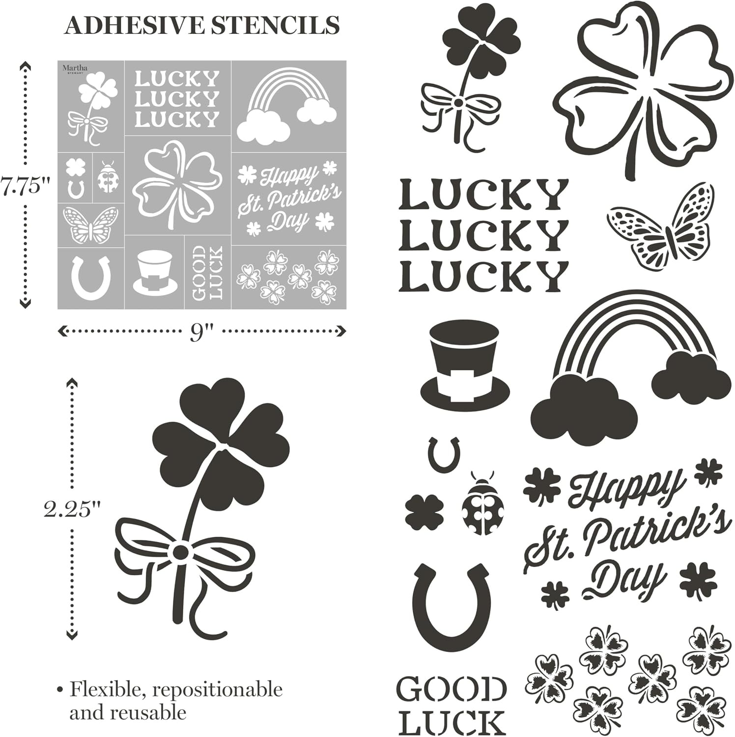 image:imageMartha Stewart 15 Pc Stencil Kit Celebration