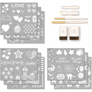 Martha Stewart 15 Pc Stencil Kit, Celebration