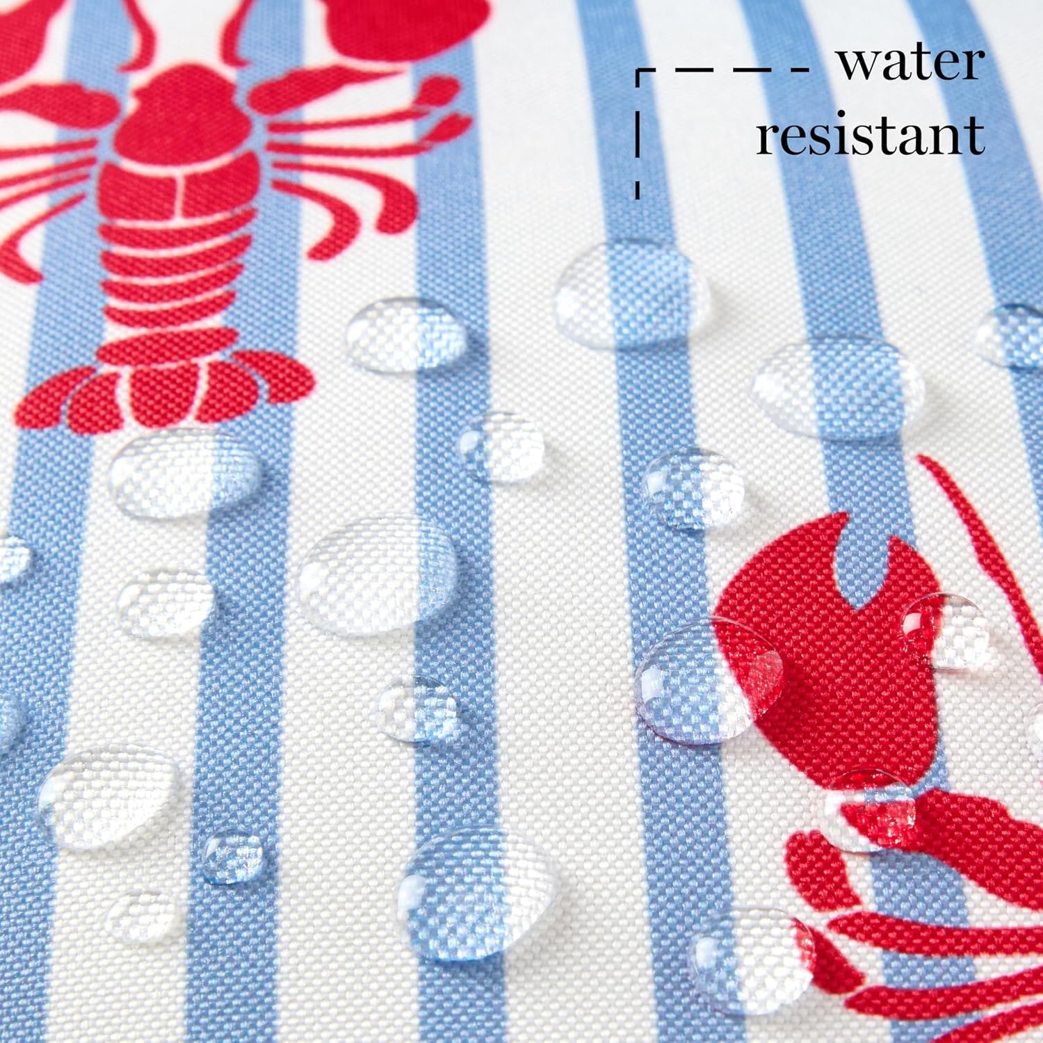 image:imageMartha Stewart Americana Embroidered Lobster Indoor Outdoor Decorative Pillow 2Pack Set UV Fade Resistant Water Repellent Coastal Design BlueRed 18x18RedBlue