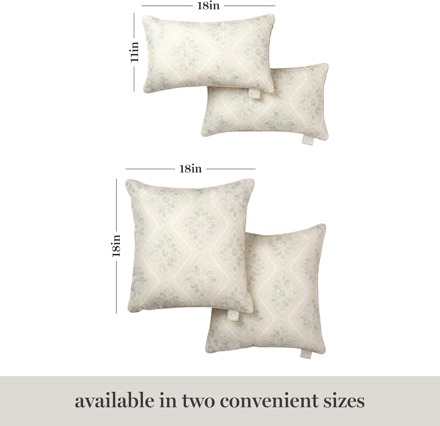image:imageMartha Stewart Americana Embroidered Lobster Indoor Outdoor Decorative Pillow 2Pack Set UV Fade Resistant Water Repellent Coastal Design BlueRed 18x18Natural