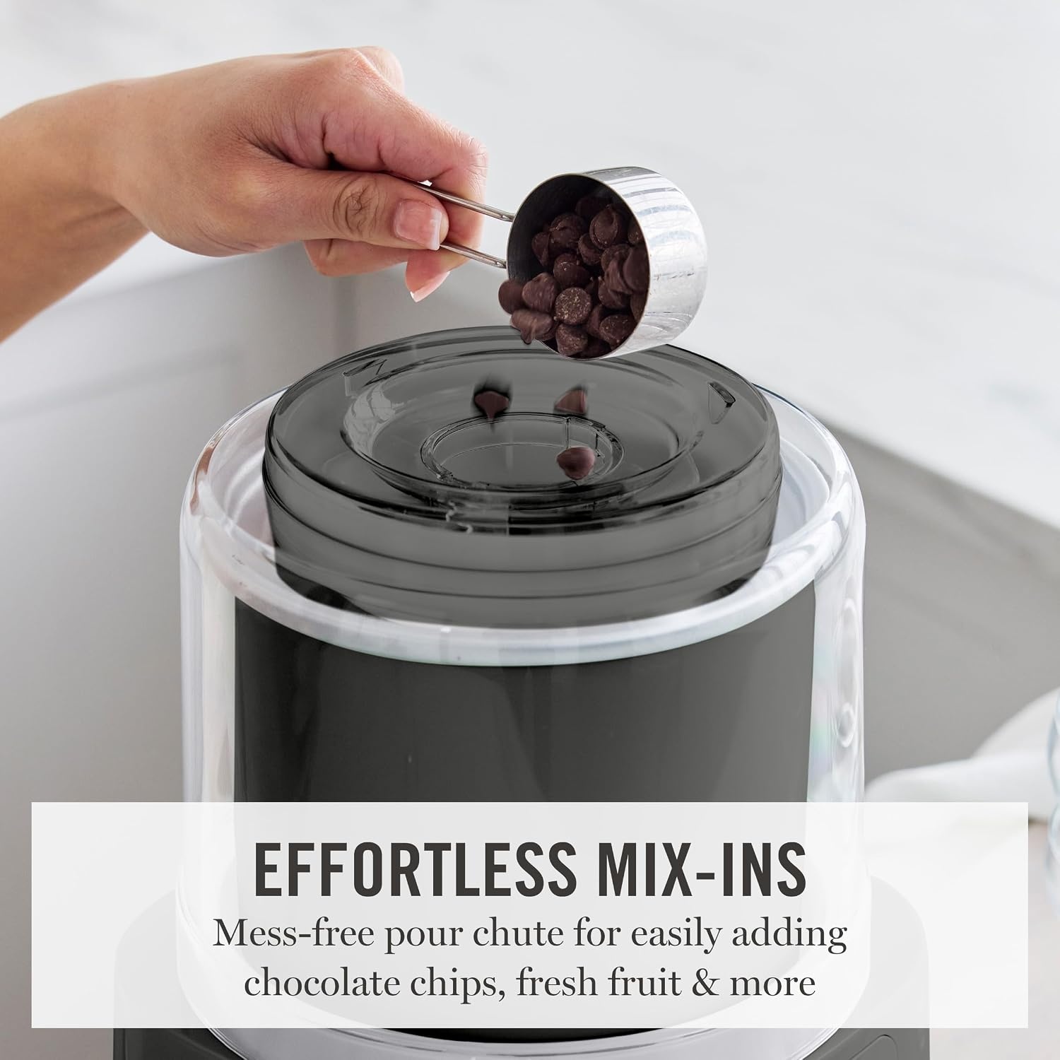 image:imageMartha Stewart Ice Cream Maker 2 Quart DoubleInsulated Freezer Bowl Sorbet amp Frozen Yogurt Ready in 20 Minutes MixIns Chute Easy to Clean Linen CreamCaviar