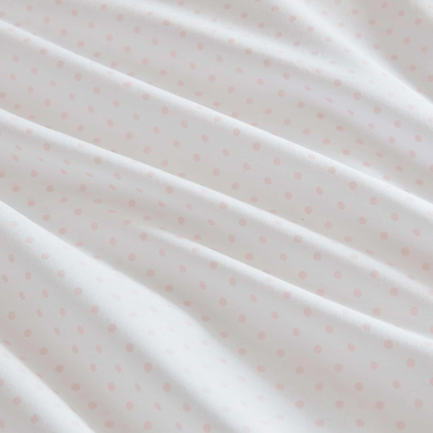 image:imageMartha Stewart Twin XL Size Sheet Set Breathable Cotton Percale Bedding with Matching Pillowcase Fully Elastic Fitted Sheet Deep Pocket Crisp amp Cooling AllSeason Comfort Small Gingham BluePolka Dot Pink