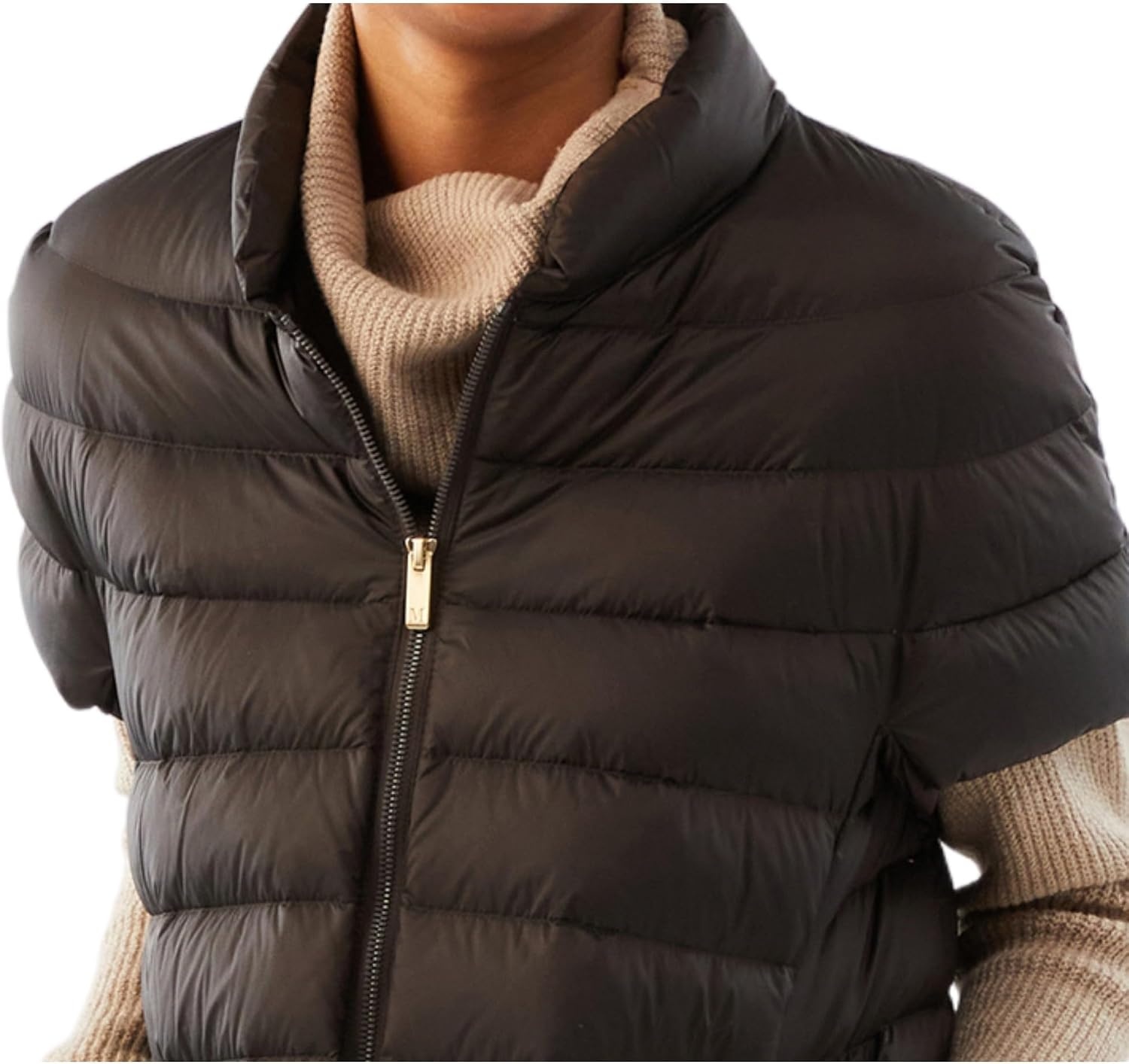 image:imageMartha Stewart Womens Quilted Down Puffer Vest Lightweight Short Sleeve Jacket with Pockets Warm Winter CoatCoco Bean