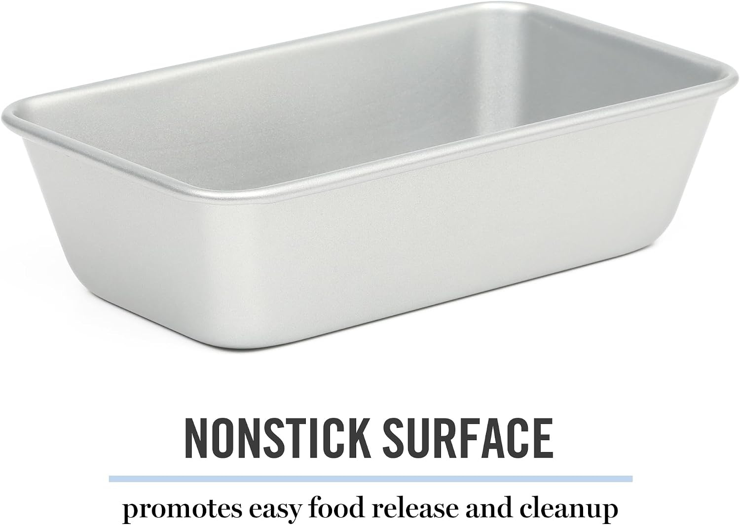image:imageMartha Stewart Gallen 9 Inch Nonstick Carbon Steel Loaf Pan Champagne Durable Bakeware for Even Baking and Easy ReleaseSilver