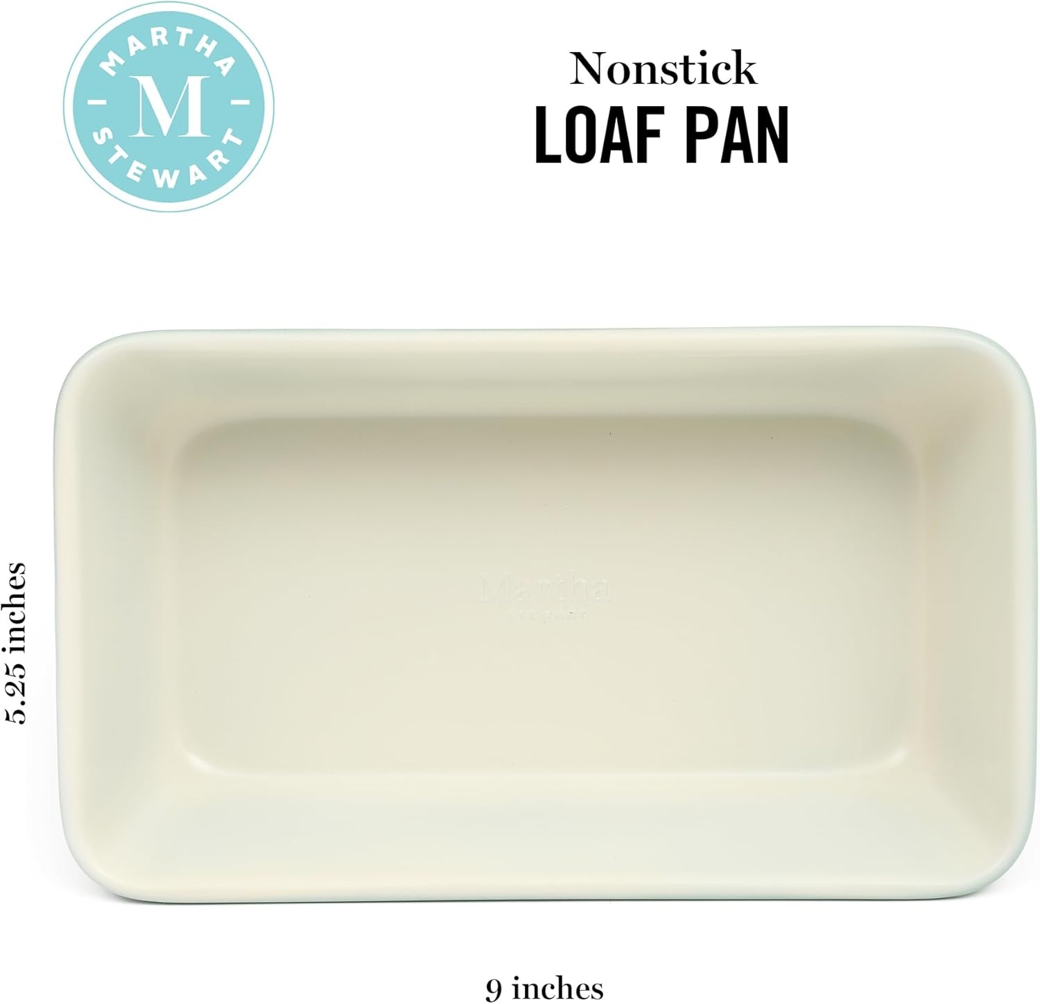 image:imageMartha Stewart Gallen 9 Inch Nonstick Carbon Steel Loaf Pan Champagne Durable Bakeware for Even Baking and Easy ReleaseTeal