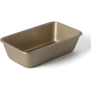 Martha Stewart Gallen 9 Inch Nonstick Carbon Steel Loaf Pan – Champagne, Durable Bakeware for Even Baking and Easy Release(Champagne)