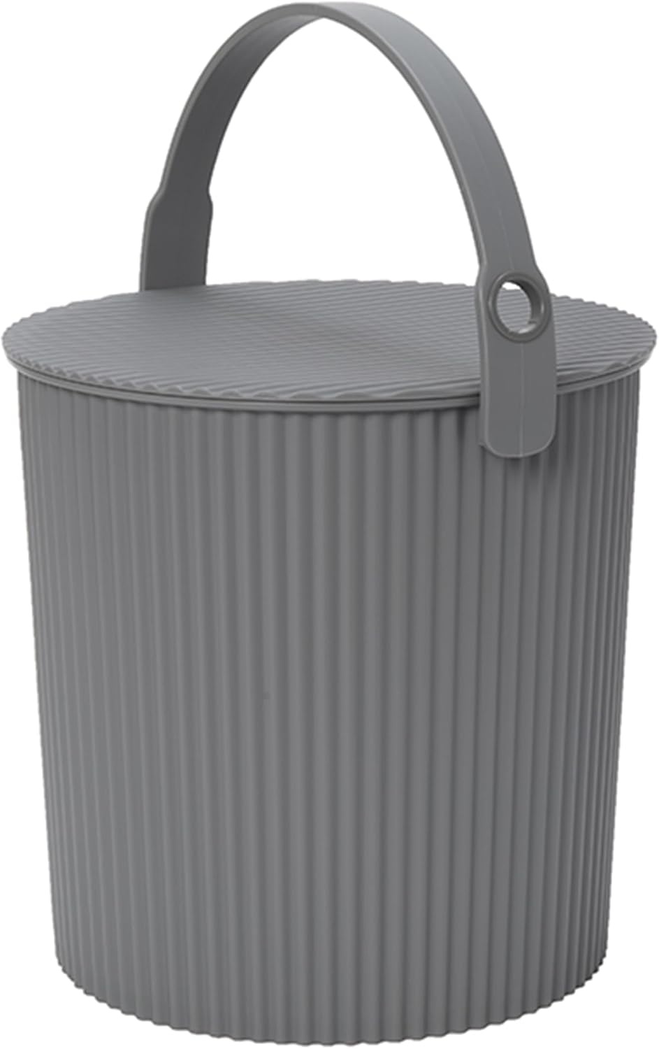 image:imageMartha by Martha Stewart Hachiman Extra Large Bucket HandsFree Filling Easy to Stack and Store Indoor Outdoor UseNew Grey