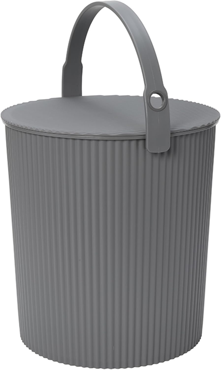 image:imageMartha by Martha Stewart Hachiman Extra Large Bucket HandsFree Filling Easy to Stack and Store Indoor Outdoor UseNew Grey