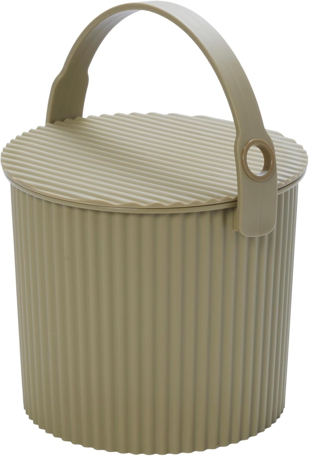 image:imageMartha by Martha Stewart Hachiman Extra Large Bucket HandsFree Filling Easy to Stack and Store Indoor Outdoor UseOlive