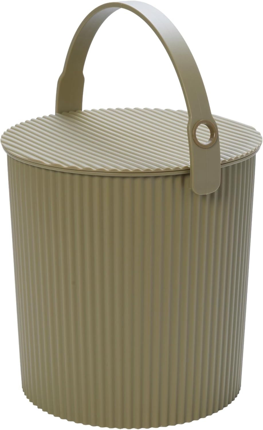 image:imageMartha by Martha Stewart Hachiman Extra Large Bucket HandsFree Filling Easy to Stack and Store Indoor Outdoor UseOlive