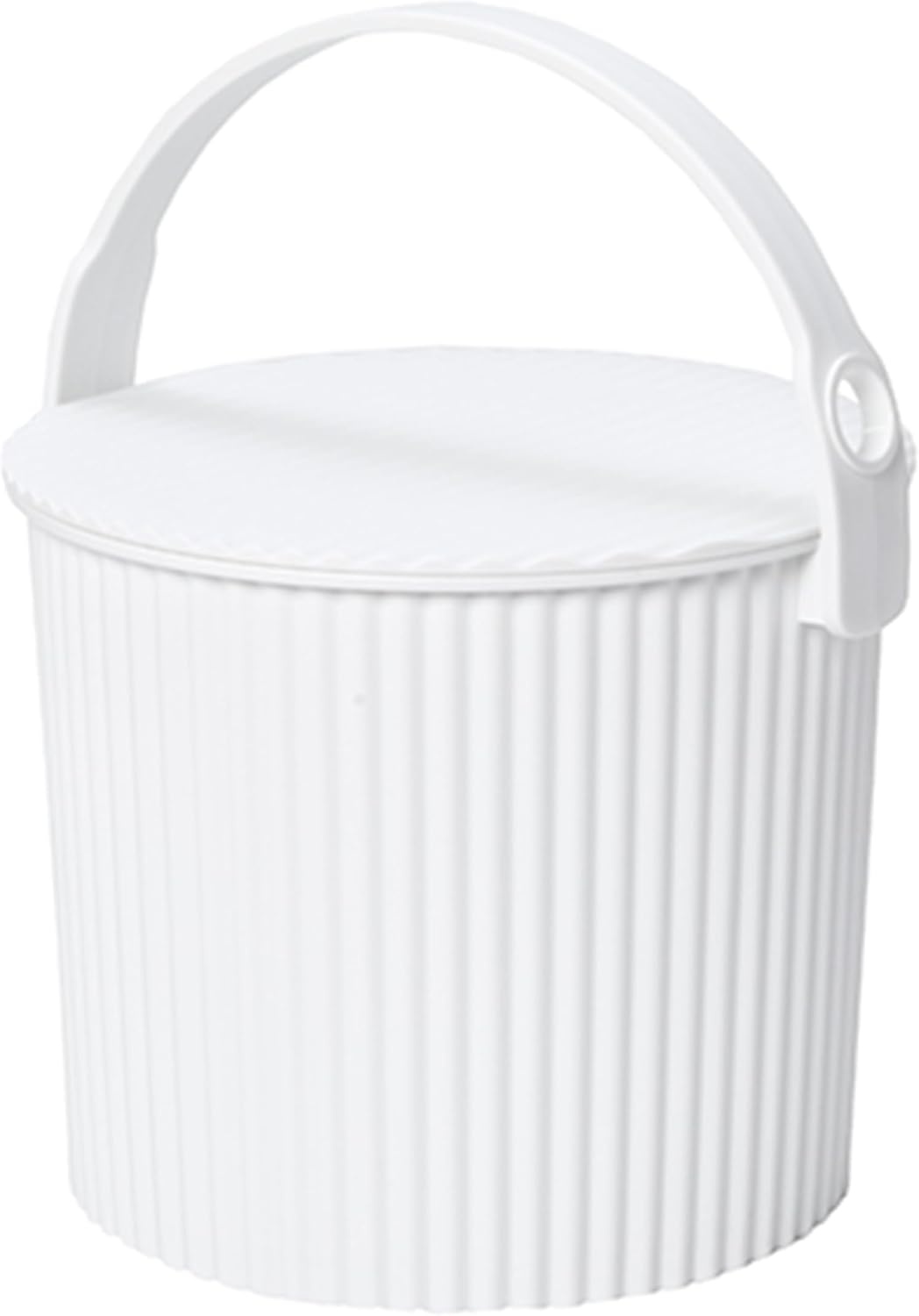 image:imageMartha by Martha Stewart Hachiman Extra Large Bucket HandsFree Filling Easy to Stack and Store Indoor Outdoor UseWhite